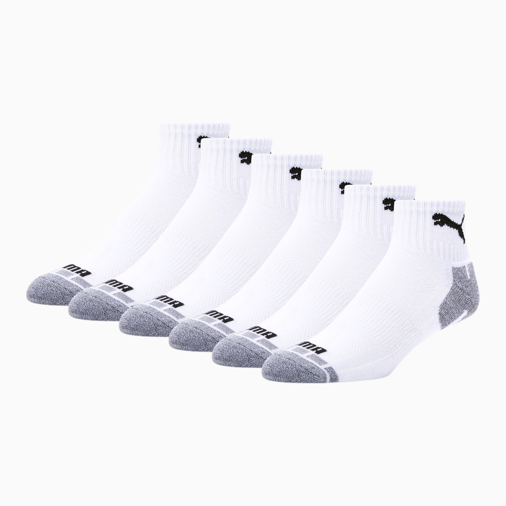 Men's Advanced Half Cushion Quarter Socks (6 Pack)